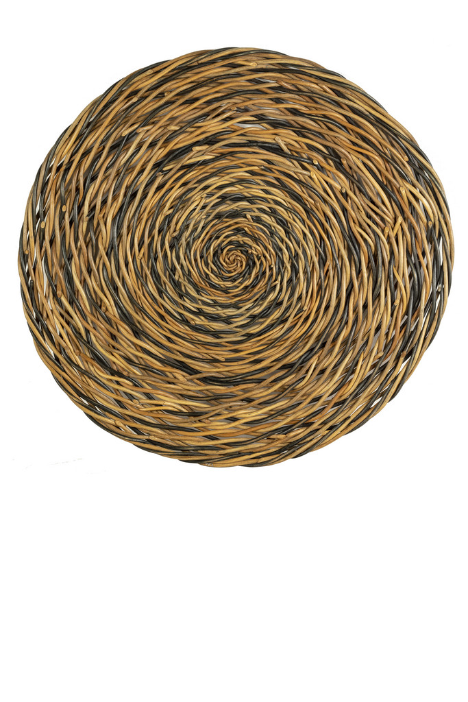 [04W208] DECORACION PARED TILMI RATTAN NATURAL Y NEGRO
