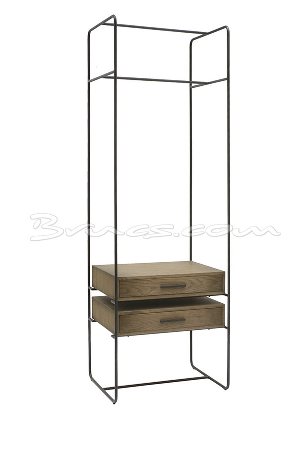 [377WB987] ARMARIO SIRSA ROBLE Y HIERRO