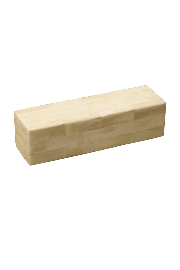 [384MN144] CAJA RECT. HUESO BLANCO
