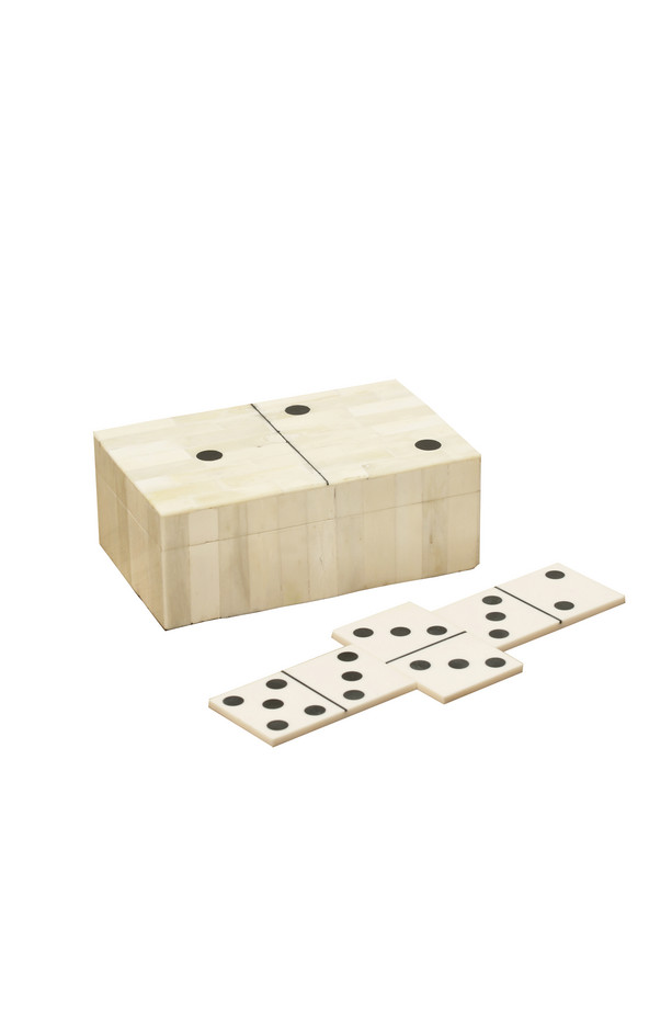 [431TK221] JUEGO DOMINÓ HUESO C/ CAJA
